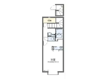 レオネクスト第3ベルプラッツ(1K/2階)の間取り写真