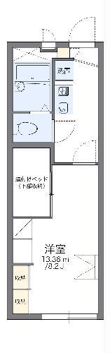 レオパレスマニエ(1K/2階)の間取り写真