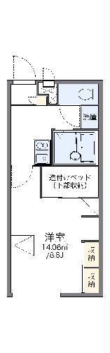 レオパレスR1(1K/1階)の間取り写真