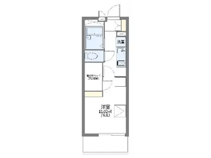 レオパレス寿(1K/1階)の間取り写真