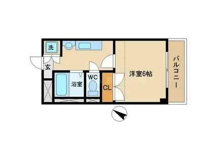 M・PLAZA城東六番館(1K/7階)の間取り写真