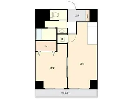 原宿第12宮庭マンション(1LDK/3階)の間取り写真