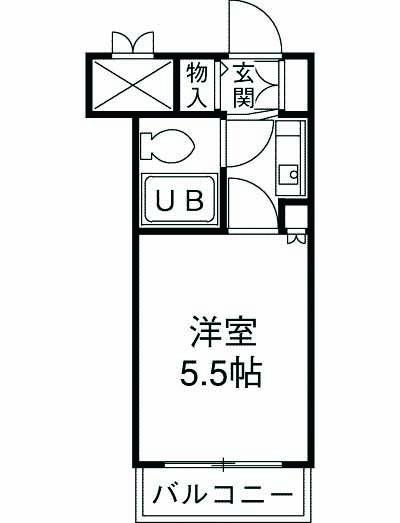 クリオ相模原弐番館(1K/3階)の間取り写真