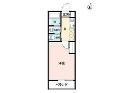 エクセルメゾンA(1K/1階)の間取り写真
