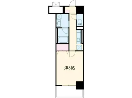 グランメゾン黒川(1K/6階)の間取り写真