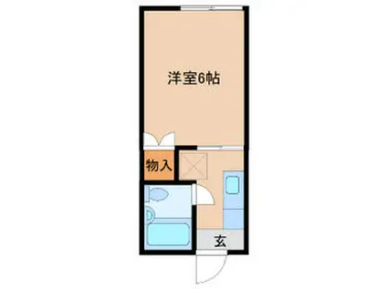 SKY HAVEN(1K/1階)の間取り写真