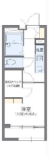レオパレス中央Ⅱ(1K/1階)の間取り写真