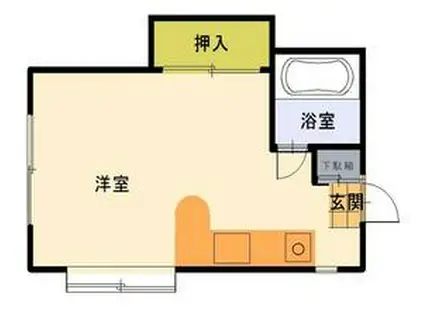 山手倶楽部(1K/2階)の間取り写真