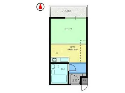 メゾンサクラ14期(ワンルーム/1階)の間取り写真