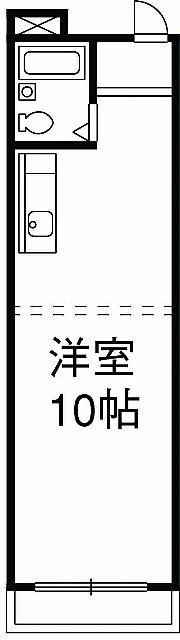 シティコア(ワンルーム/3階)の間取り写真