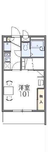 レオパレスフォレスタ(1K/2階)の間取り写真