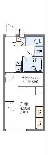 レオパレスアウル(1K/2階)の間取り写真