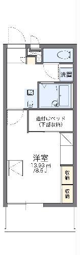 レオパレスヴィラ銚子(1K/3階)の間取り写真