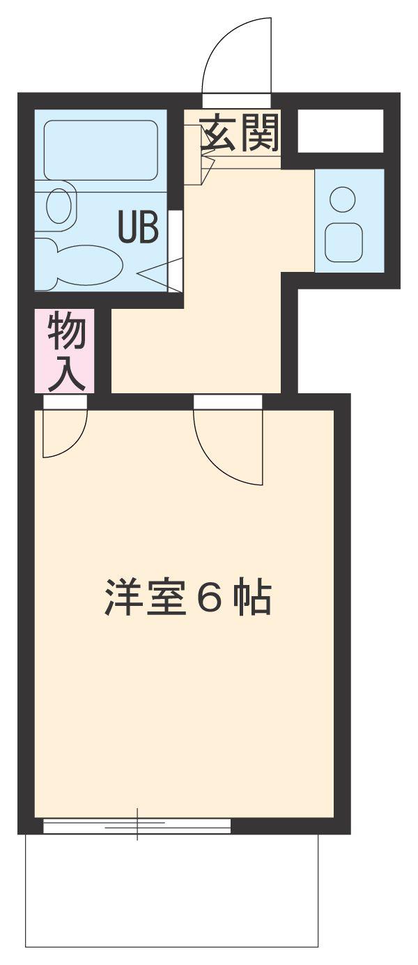 レオパレス野並(1K/2階)の間取り写真