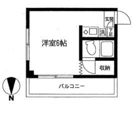 アーバンコート西谷(ワンルーム/3階)の間取り写真