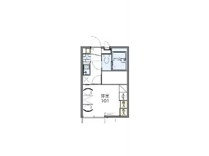 レオパレス戸部下(1K/2階)の間取り写真