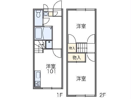 レオパレスY・R(2DK/1階)の間取り写真