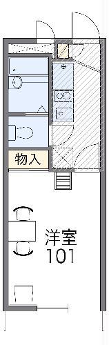 レオパレスコンフォート(1K/2階)の間取り写真