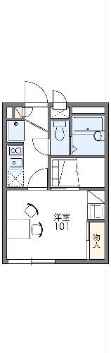 レオパレスイシイ(1K/2階)の間取り写真