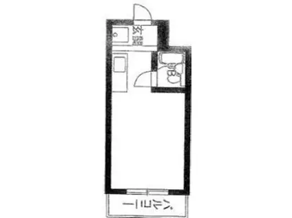 城北シティハイツ(ワンルーム/2階)の間取り写真