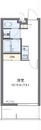 クレイノかりゆしⅡ(1K/1階)の間取り写真
