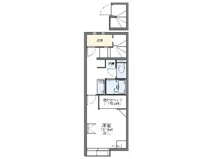 レオネクストフィロ 前沢宿Ⅰ(1K/2階)の間取り写真