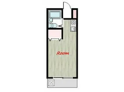 ハイムすみれⅡ(ワンルーム/1階)の間取り写真