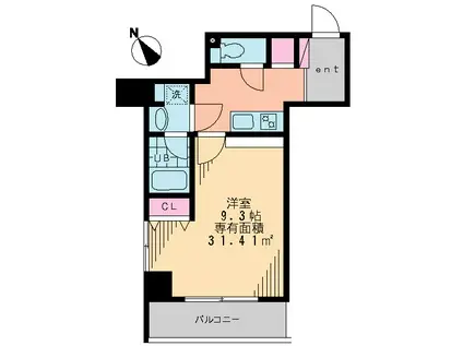 RONG SHING RYUS TOWER(1K/7階)の間取り写真