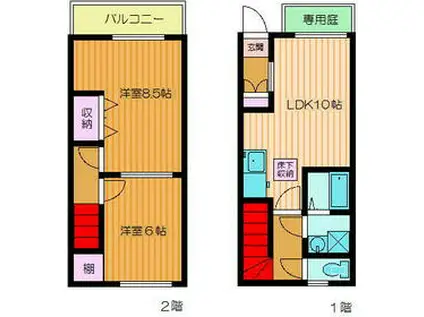 クラナド(2LDK)の間取り写真