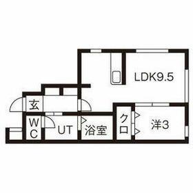 ジョイアカーザ(1LDK/1階)の間取り写真
