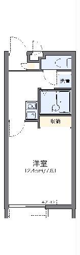レオパレス我那覇ヒルズ(1K/2階)の間取り写真