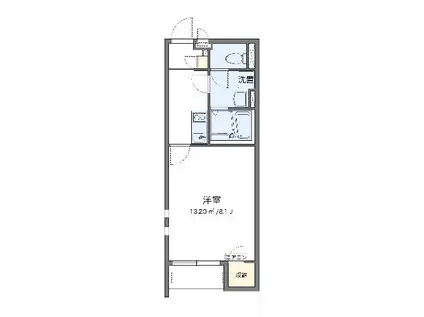 クレイノグリーンハウス(1K/1階)の間取り写真