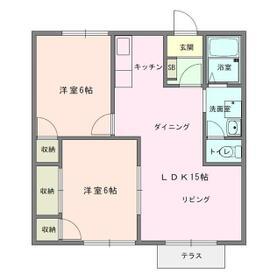 エム・ステージ(2LDK/2階)の間取り写真
