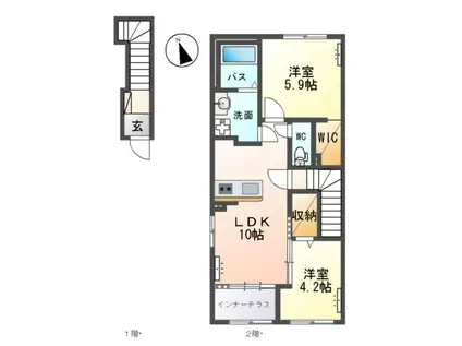 SWMP OTTO (2LDK/2階)の間取り写真