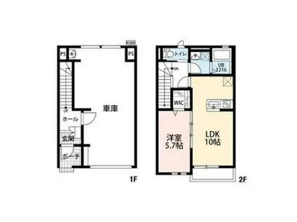 エスパース橋(1LDK)の間取り写真