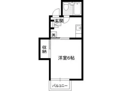 コーポサクセス(1K/1階)の間取り写真