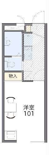 レオパレス楠(1K/2階)の間取り写真