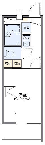レオパレスインブレイスオークⅡ(1K/2階)の間取り写真