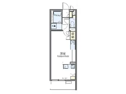 レオネクストフィオーレ(ワンルーム/2階)の間取り写真