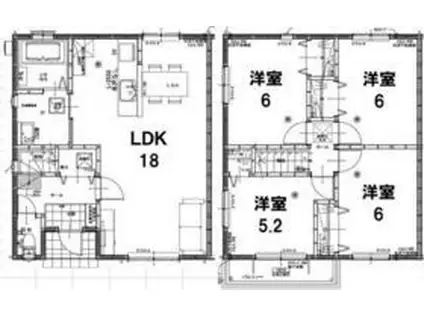 グランソフィア三和(4LDK)の間取り写真