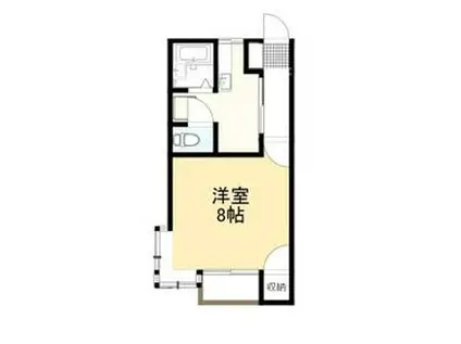 サンハイム(1K/2階)の間取り写真