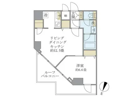 エレミ本蓮沼(1LDK/3階)の間取り写真