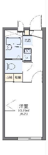 レオパレスコスモⅡ(1K/2階)の間取り写真