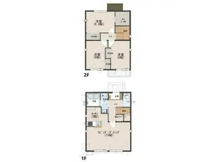 西武池袋・豊島線 東久留米駅 バス乗車時間:7分 東久留米団地バス停で下車 徒歩6分 2階建 築6年(3LDK)の間取り写真