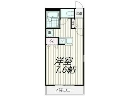 ルミエール久が原(ワンルーム/2階)の間取り写真