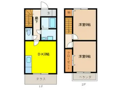 Y.S Juillet(2DK)の間取り写真