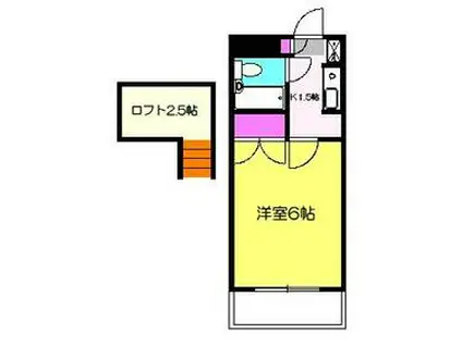 SAINT-AMOUR(1K/3階)の間取り写真