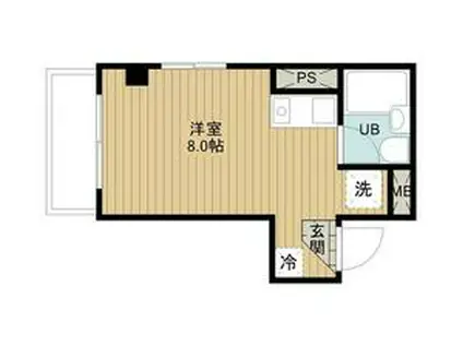 豊マンション(1K/1階)の間取り写真