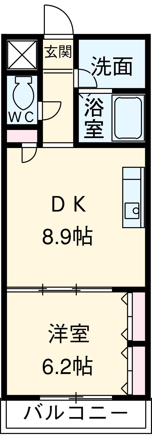 センチュリーパーク野田(1LDK/3階)の間取り写真