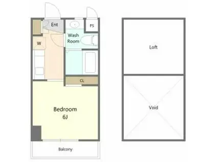 アライブ(ワンルーム/3階)の間取り写真